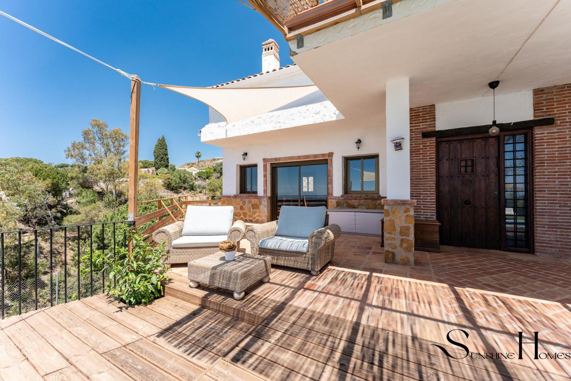 Villa With Pool And Spectacular Sea And Town Views Mijas Eksteriør bilde